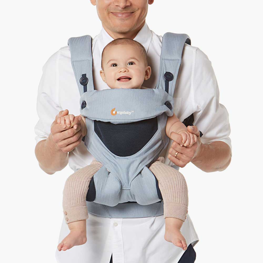 360 All Positions Baby Carrier: Cool Air Mesh - Chambray