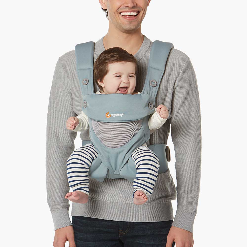 360 All Positions Baby Carrier: Cool Air Mesh - Sea Mist