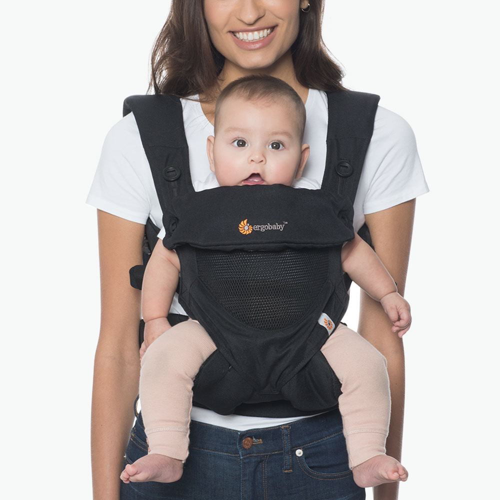 360 All Positions Baby Carrier: Cool Air Mesh - Onyx Black